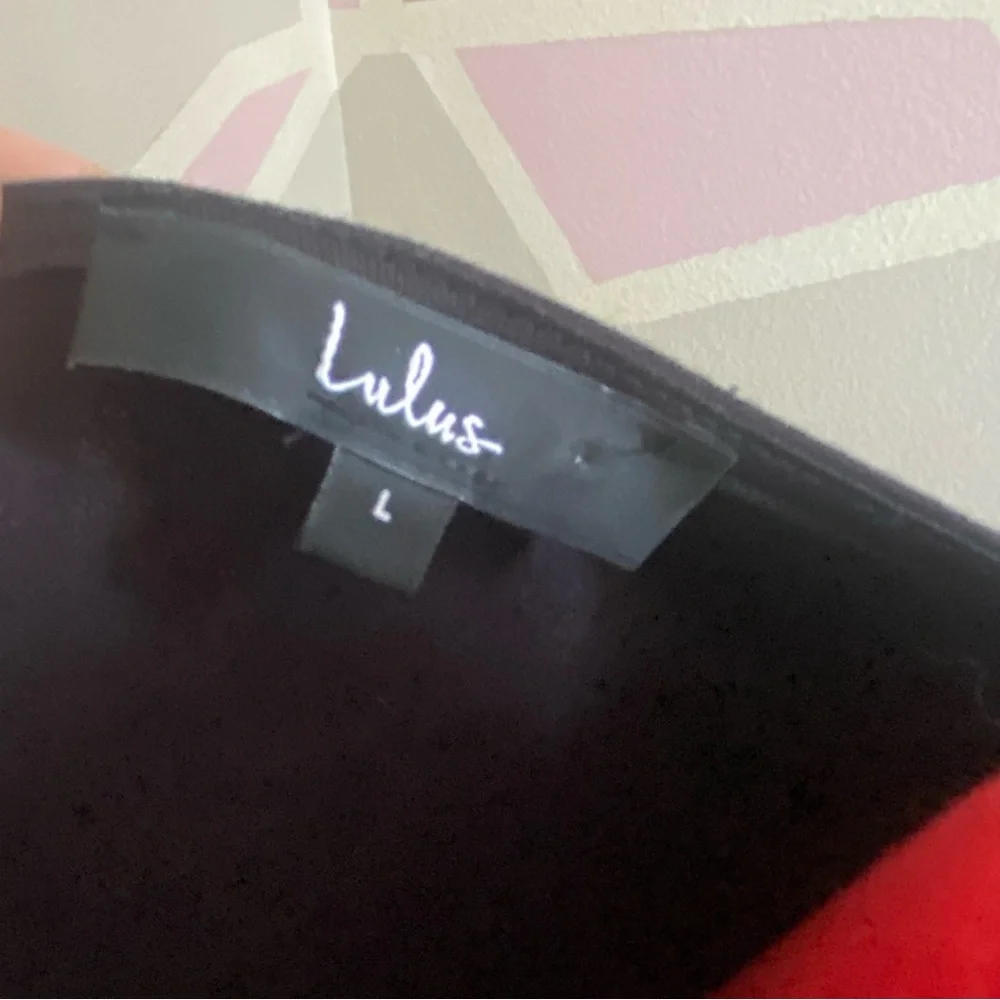 Lulu’s Comeback Baby Black Bodycon Mini Dress, Size Large - Picture 3 of 4